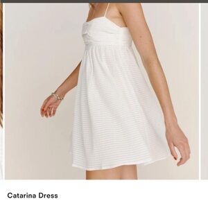 Reformation White Catarina Dress Size 0